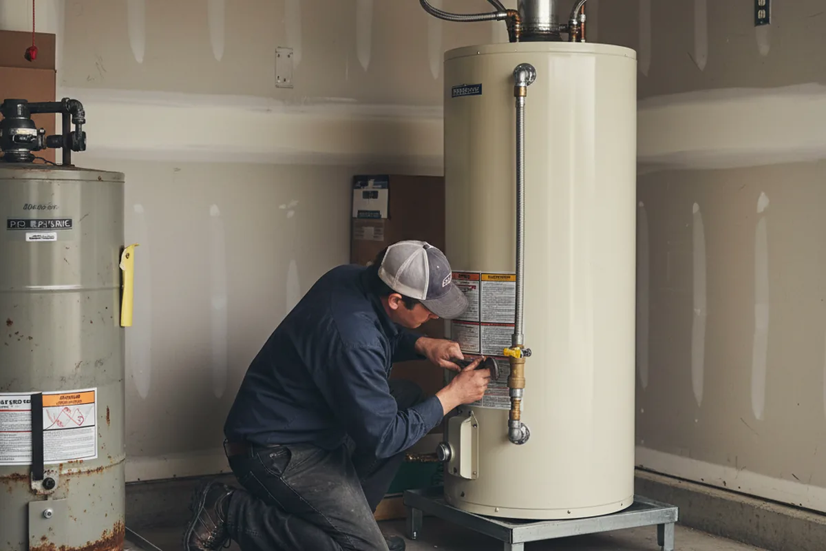 Water heater and shutoff valve replacement in Aromas